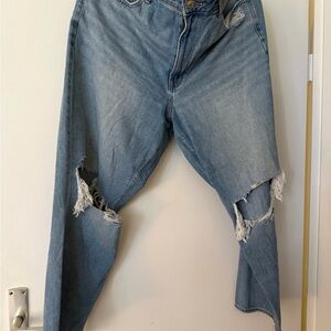 American Eagle Outfitters Blue Distressed Women Jeans